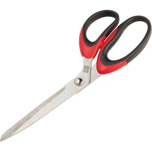 LUX Universalschere, 238 mm, mit rot-schwarzem Griff. Vielseitig einsetzbare Schere.