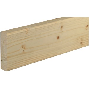 FN Neuhofer Rahmenholz Gerundet Fichte/Kiefer Astig Unbeh. 27 x 95 x 2.400 mm