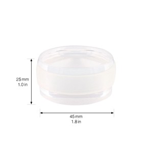 Wagner Bodentürstopper, selbstklebend, transparent, Ø 45 mm. Türstopper für glatte Böden.