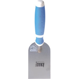 Knauf Gipserspachtel 60mm mit blauem Griff für Spachtelmassen.