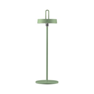 Grüne LED-Akku-Tischleuchte Amag, 47,2 cm hoch, für Innen- und Außenbereich.