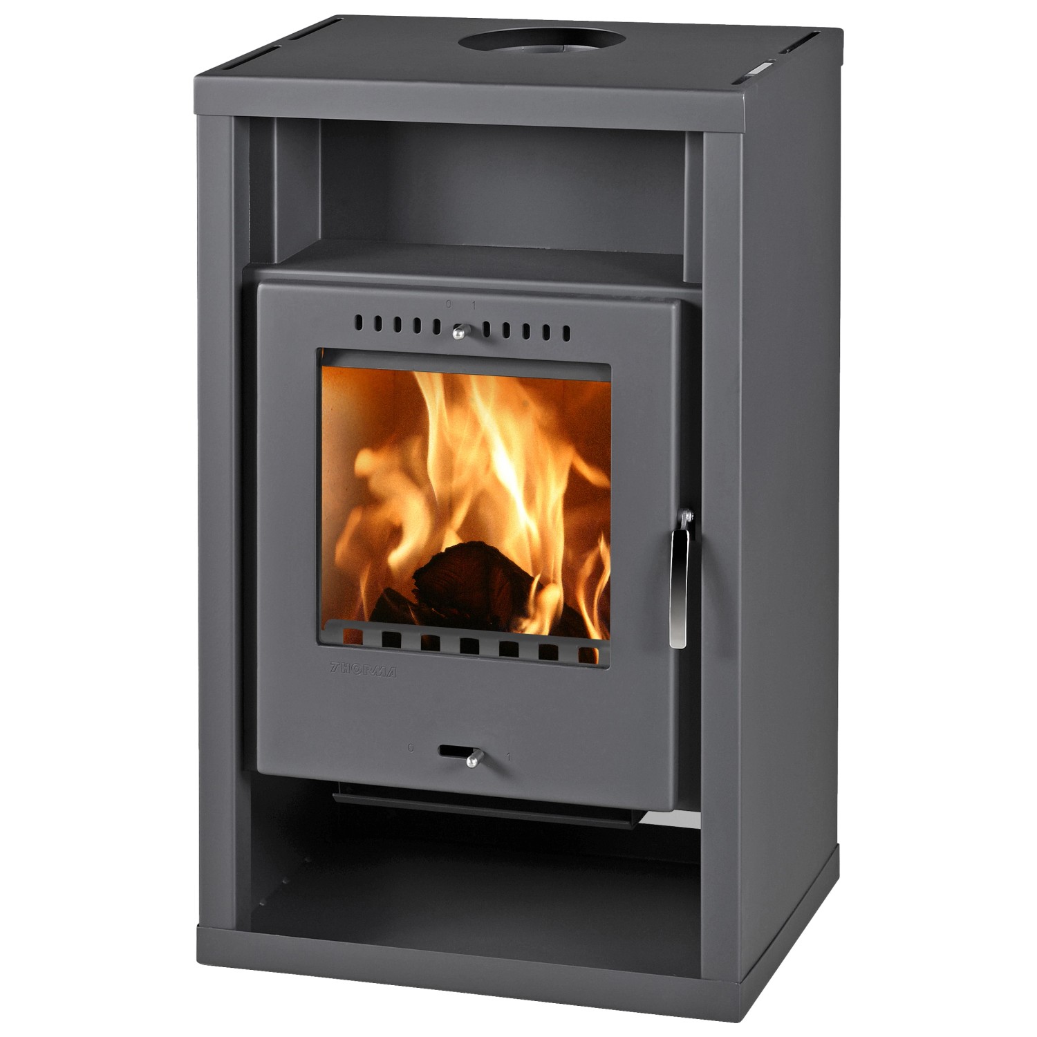 Thorma Kaminofen Hörby Stahl Schwarz 7 kW kaufen bei OBI