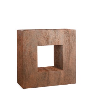 Pflanzwerk Hochbeet Pflanzkübel Vista Premium Frostbeständig 66 cm Rost