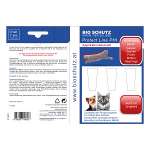 Bioschutz Protect Line Phi für Hunde und Katzen, 3 Tuben à 2 ml, gegen Zecken, Flöhe und Milben.