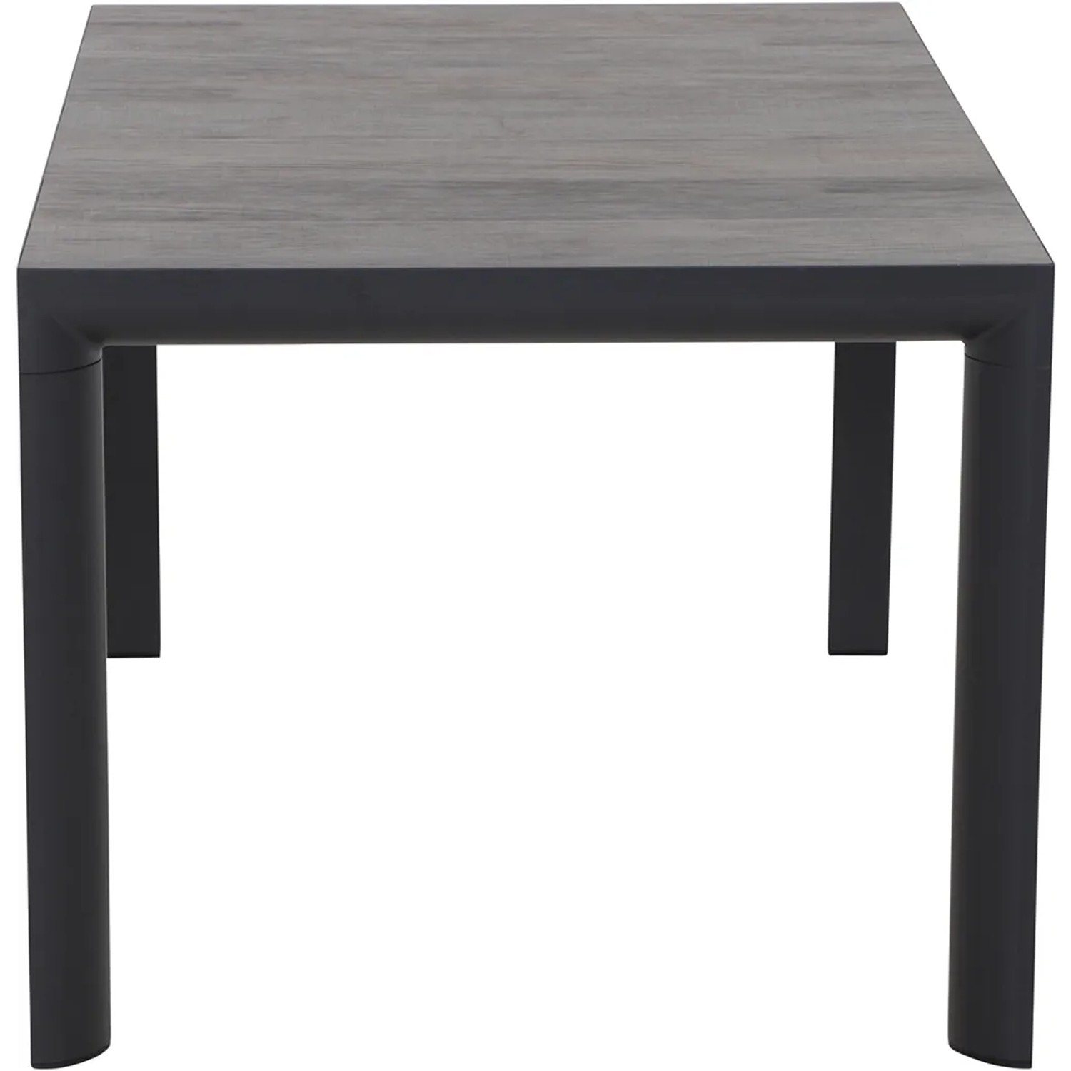 Rechteckiger Siena Garden Gartentisch, Washed Grau, 90x160,5 cm, mit Keramik-Tischplatte und Aluminiumgestell.