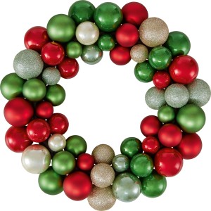 Christbaumkugel-Kranz Kunststoff Ø 35 cm