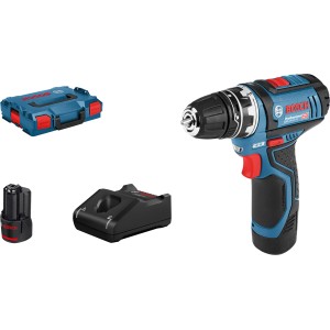 Bosch Professional Akku-Bohrschrauber GSR 12V-15 FC mit Akkus, Ladegerät und L-Boxx.