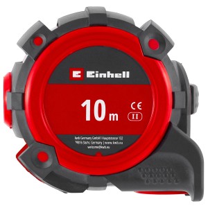 Einhell Bandmaß Beidseitig Bedruckte Skala Metrisch 10 m