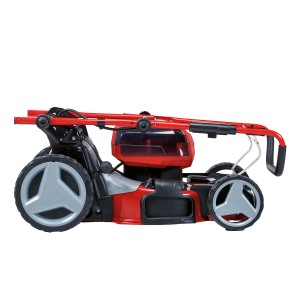 Einhell Akku-Rasenmäher GP-CM 36/47, rot, mit Akkus. Kompakter Rasenmäher für Gartenarbeiten.