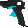 Pattex Hot Pistol Heißklebepistole, schwarz mit türkisfarbenem Abzug, inkl. 6 Klebesticks.