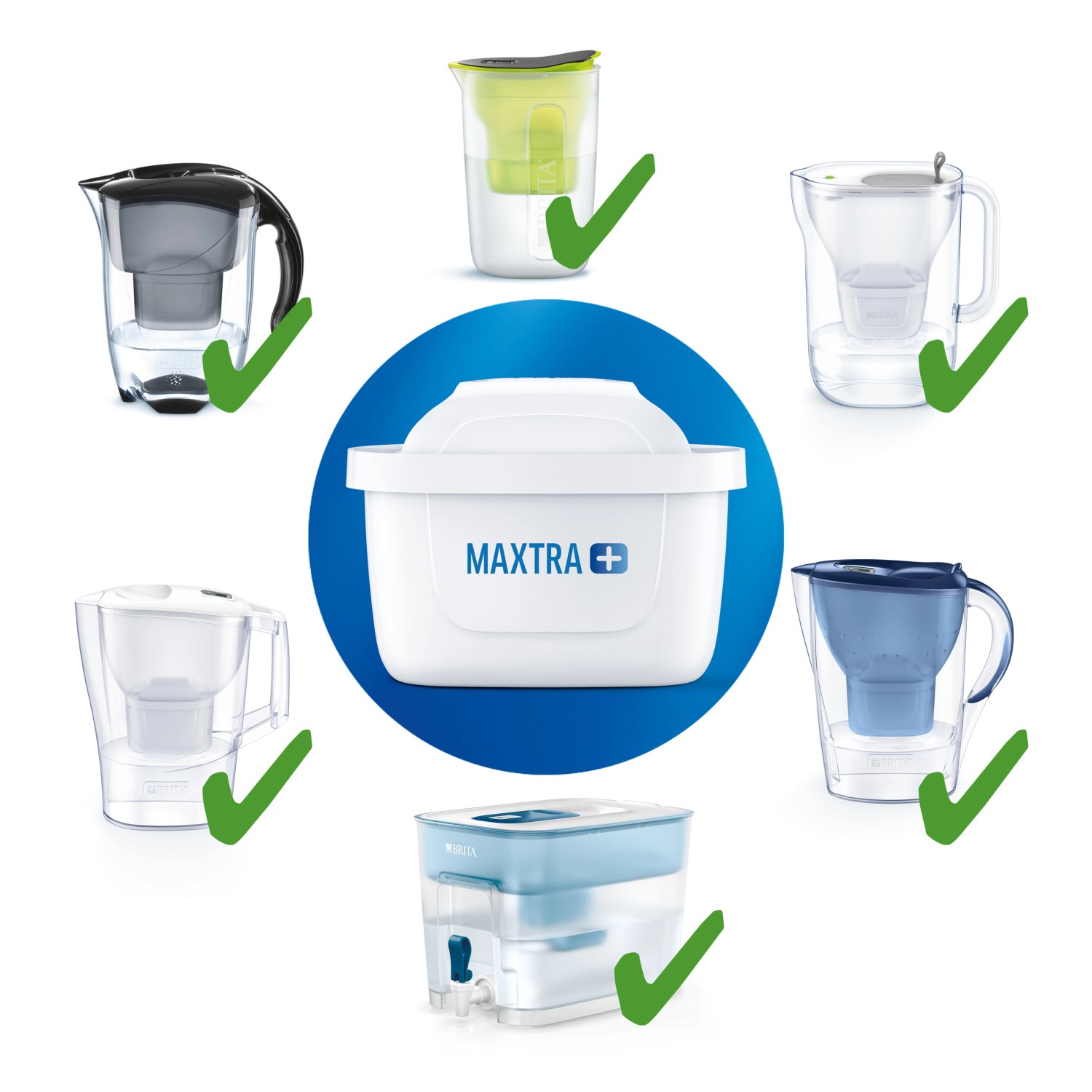 Brita Maxtra+ Wasserfilter Kartuschen 3er Pack für Brita Wasserfilter Systeme.