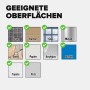 Geeignete Oberflächen für tesa Universal Doppelseitiges Klebeband: Fliesen, Karton, Glas, Metall, Stein, Papier, Plastik.