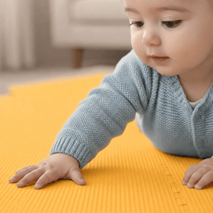 LittleTom Baby & Kinder Puzzlematte 30 x 30 cm 9 Stück Gelb