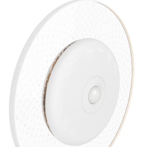 Weiße EGLO LED Wandleuchte TREPELLA mit Sensor und Fernbedienung, Ø 115mm.