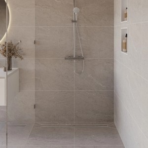 Hansgrohe Duschrinne-Set RainDrain Allround 90 cm Silber