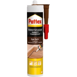Pattex Parkettfuge Eiche Dunkel, 310ml Kartusche für Parkett, Silikon & Acryl.