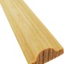 Profilleiste aus Kiefernholz, 19x10x900 mm, für Decken- und Wandabschlüsse.