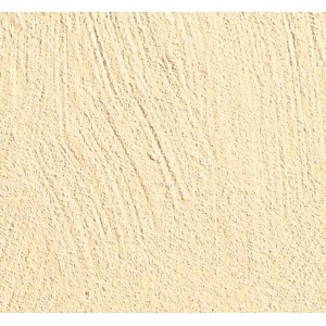 Nahaufnahme von Knauf Compact Color Honiggelb Putz mit feiner Struktur.