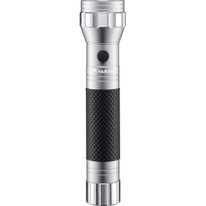 Varta LED-Taschenlampe Brite Essential F20 aus Aluminium mit gummiertem Griff.