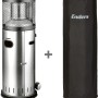 Enders Gas-Terrassenheizer Polo 2.0 aus Edelstahl mit Wetterschutzhülle.