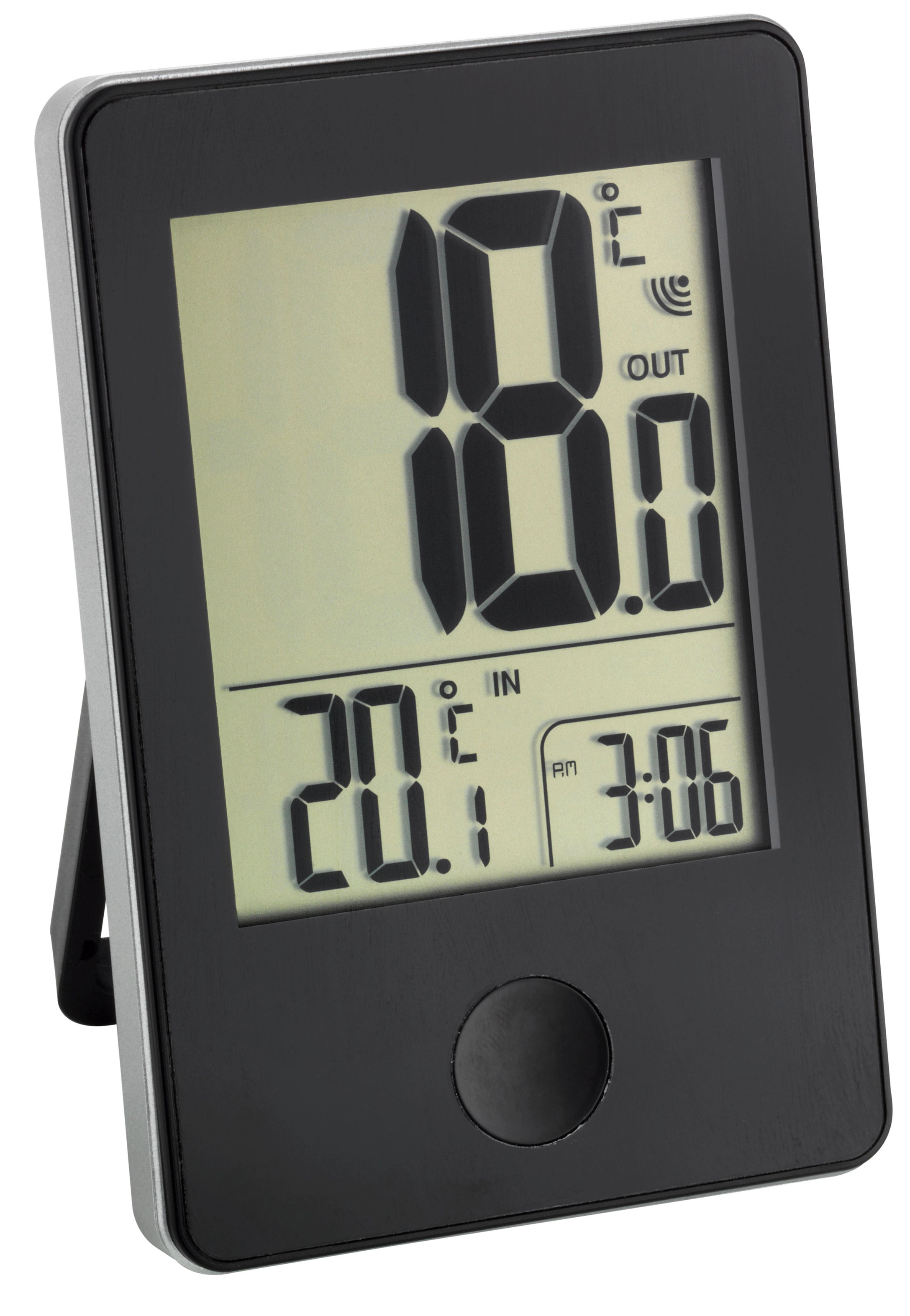 Einfaches Digitalthermometer mit Außenfühler, Thermometer Innen