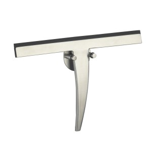 Wenko Badezimmerwischer Bosa 24,5 cm x 15,5 cm x 3 cm Silber Matt