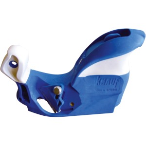 Knauf Duo Plattenhobel für Gipskartonplatten, blau-weiß.