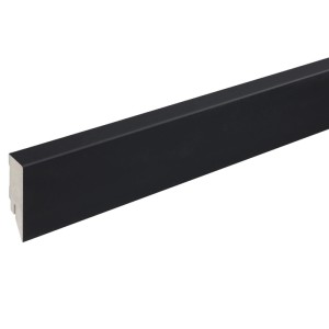 Sockelleisten Topline mit Clipfräsung 2.500 x 16 x 58 mm Schwarz