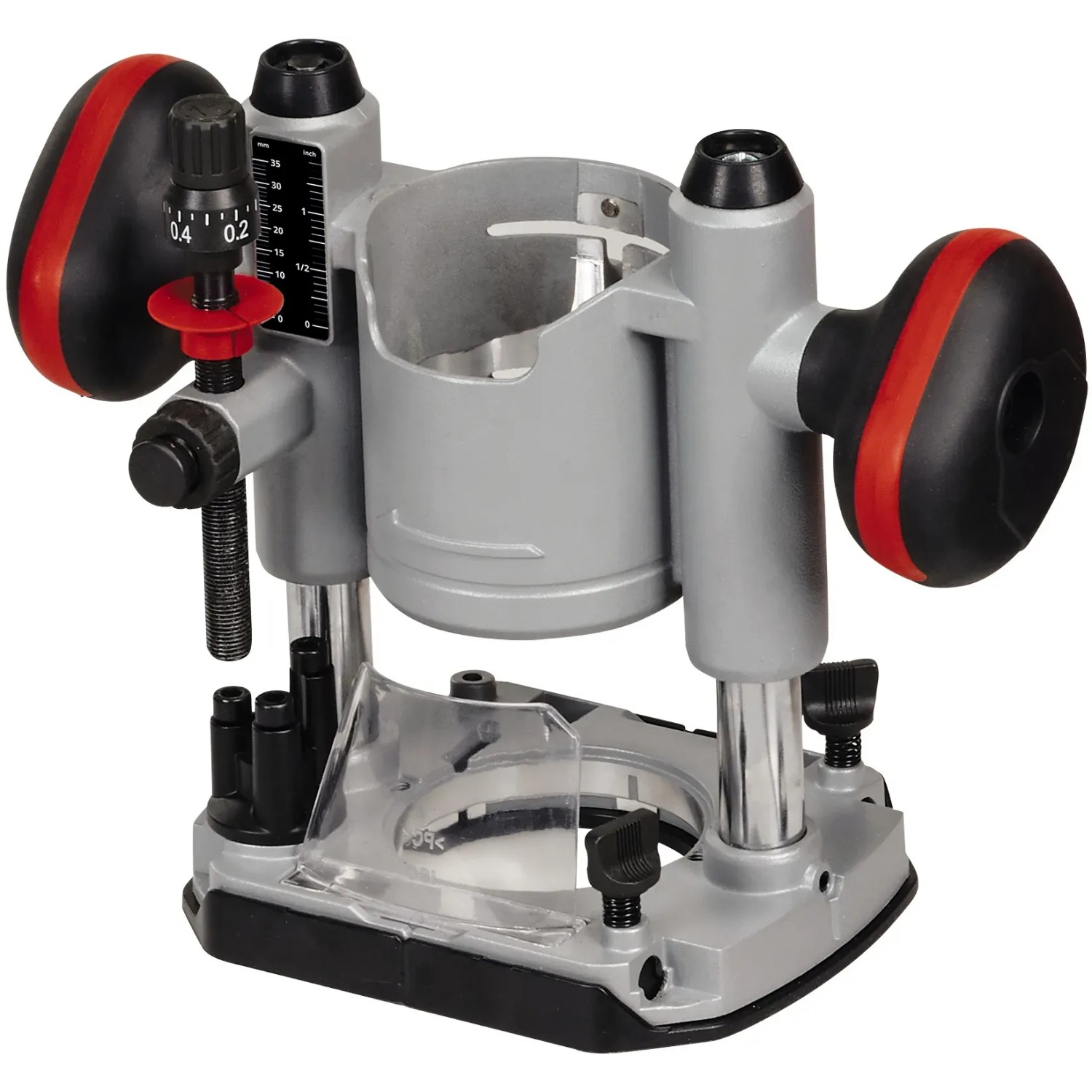 Einhell Akku-Oberfräse TP-RO 18 Li BL Solo: Fräse für Holzbearbeitung mit Tiefeneinstellung und Softgrip.