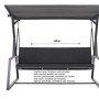 Schwarzes Setgarden Kissen für Hollywoodschaukel, 160x60x50x7cm, für 3-Sitzer Schaukel.