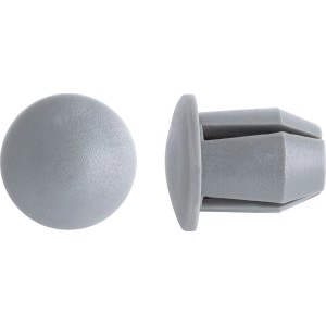 Abdeckkappe Grau für Stahlrohr Ø 2,7 cm