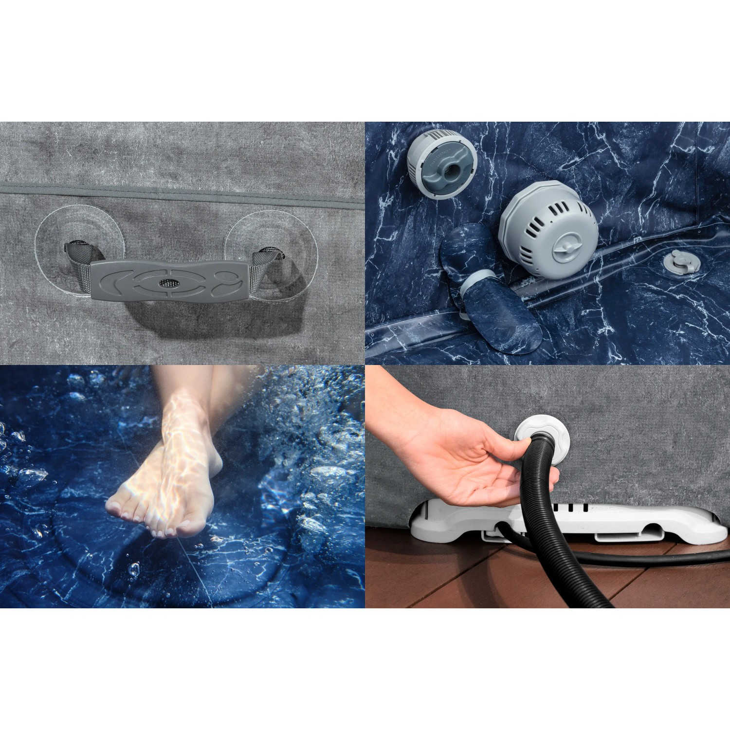 Bestway Whirlpool Carrara AirJet 6 Personen Ø 170 cm x 65 cm_5