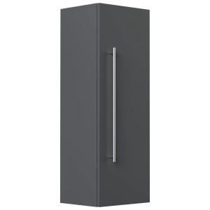 Posseik Hochschrank Metonus, 100 cm, Grafit, mit Griff. Bad-Einbauschrank für mehr Stauraum.