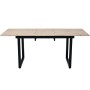 okwish Esstisch Erweiterbar/Rechteckig Kaffee-Freizeittisch aus Eisen 140 x 80 cm Natur_5