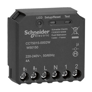 Schneider Electric Wiser Jalousieaktor, Unterputz, dunkelgrau. Steuerung für Jalousien im Smart Home.