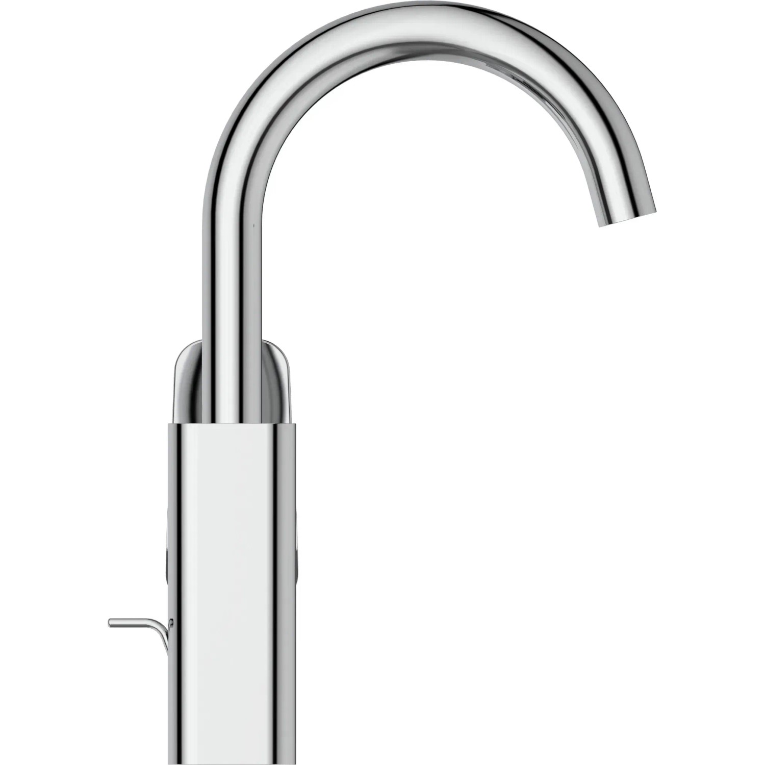 Ideal Standard Ceraplan Waschtischarmatur Chrom H200 mit hohem, gebogenem Auslauf.