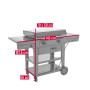 Char-Broil Versa-Tile Gasgrill mit Grillplatte, Grillrost und Pizza-Aufsatz. Ideal zum Braten, Grillen und Backen.