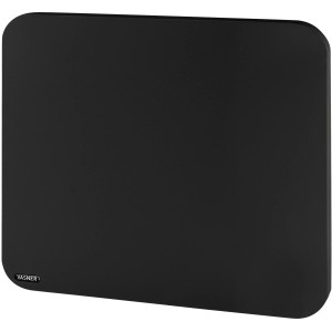 Schwarze Vasner Infrarotheizung Citara T Plus Tafelheizung, 60x90 cm, mit abgerundeten Ecken.