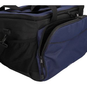 Cartrend Kühltasche, blau, 30 Liter, mit Reißverschluss-Seitentasche und Tragegurt.
