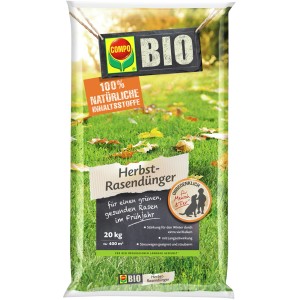 Sack Compo BIO Herbst-Rasendünger 20kg. Herbstdünger für einen gesunden Rasen im Frühjahr.