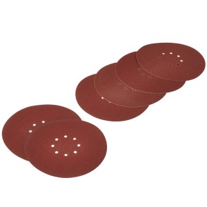 6-teiliges LUX Schleifscheiben-Set, Ø 225 mm, verschiedene Körnungen für Multischleifer.
