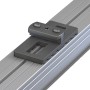 GS Terrassenclip Base schwarz mit Alubohrschrauben zur Dielenbefestigung auf Aluminium-Unterkonstruktion.