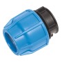 Endkappe Ø 32 mm für PE-Rohre, blau, aus Kunststoff zum Verschließen von Kaltwassersystemen.