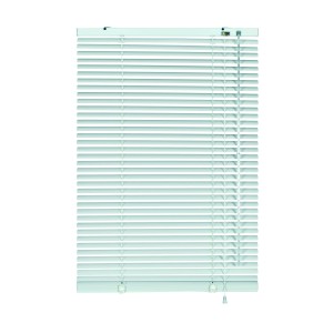 Weiße Gardinia Aluminium Jalousie, 110x130 cm, für Fenster, Sonnenschutz.