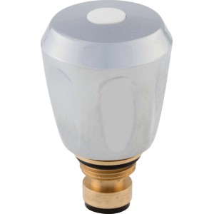 ABS-Oberteil für Heißwassergerät, 16,7 mm (G 3/8), weiß, glänzend. Ersatzgriff für Armaturen.