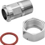 Wasserzählerverschraubung (30,3 mm x 26,4 mm) mit Dichtung für Wasserzähler-Zubehör.