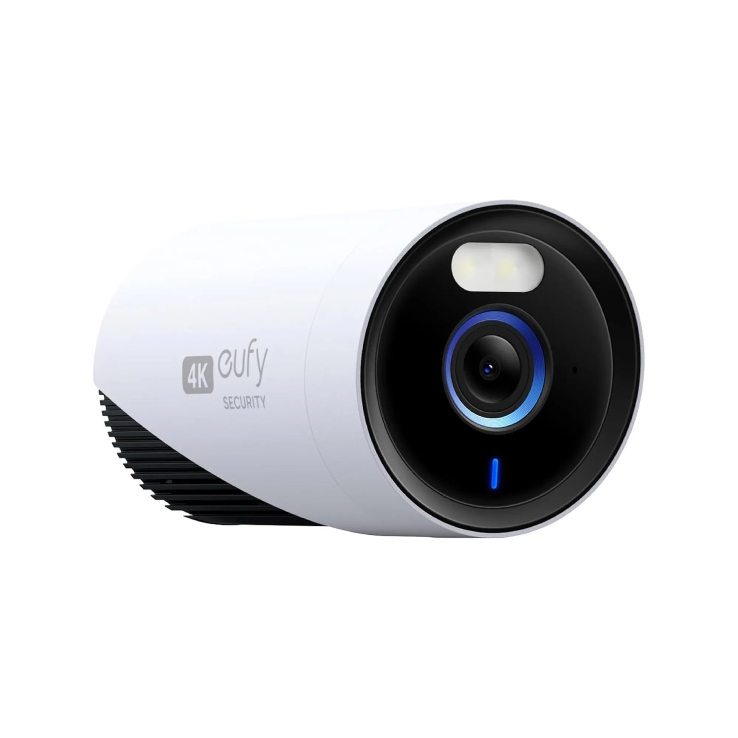 Eufy E330 4K Überwachungskamera für den Außenbereich, weiße Farbausführung.