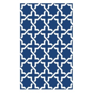 Jet-Line Outdoor Teppich Modern Blau 90 x 150 cm Gartenteppich Balkonteppich