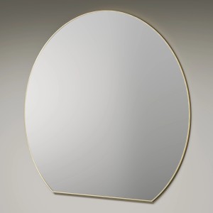 DSK Design-Wandspiegel Picasso, Ø 100 cm, Gold, runder Spiegel mit goldenem Rahmen.