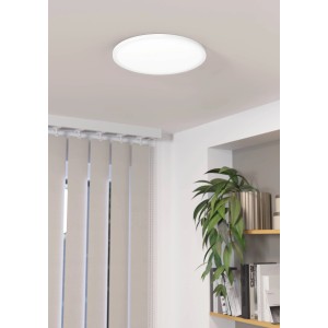 Weiße LED-Deckenleuchte Eglo Testara-E, 30 cm Durchmesser, für stimmungsvolle Beleuchtung.